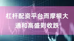 杠杆配资平台而摩根大通和高盛则收跌